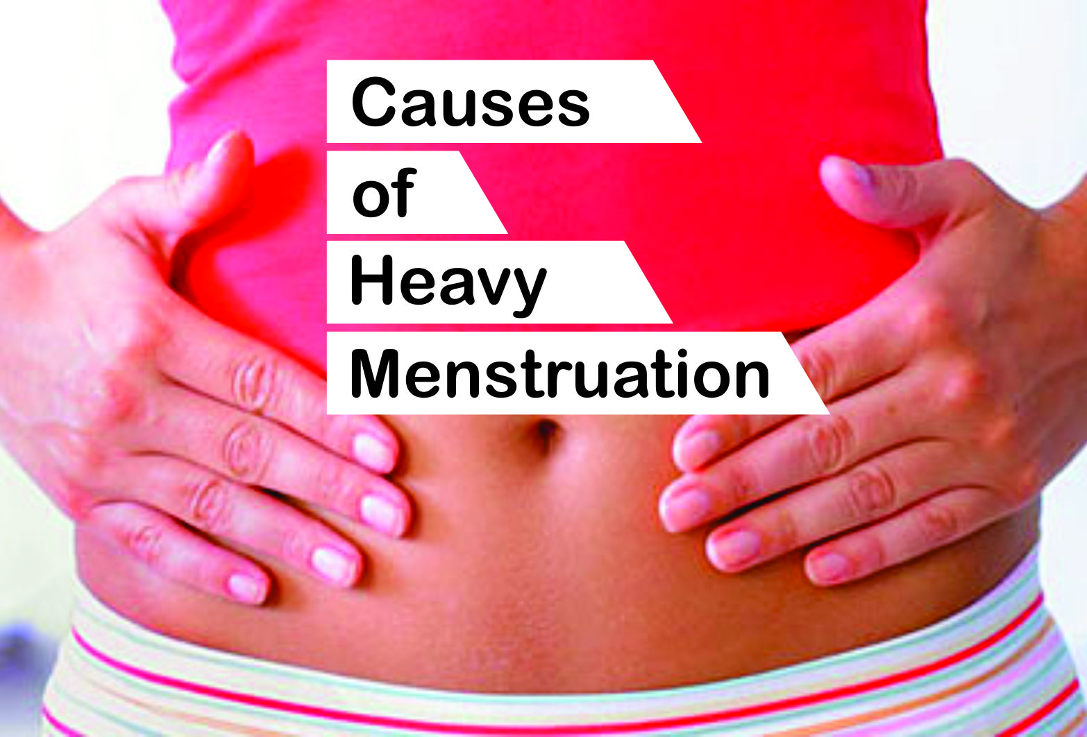 woman experiencing heavy menstruation