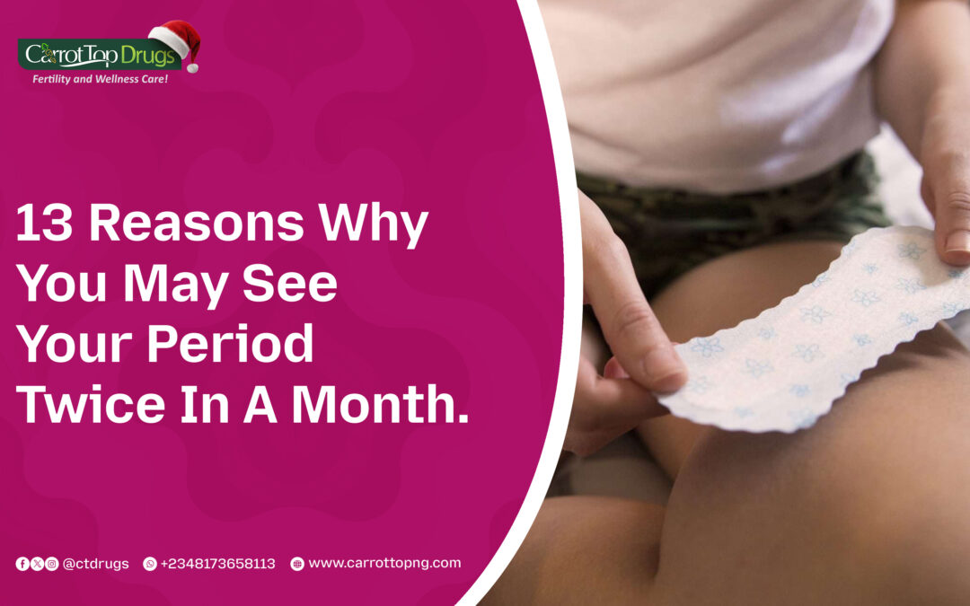 13 Reasons Why You May See Your Period Twice In A Month.